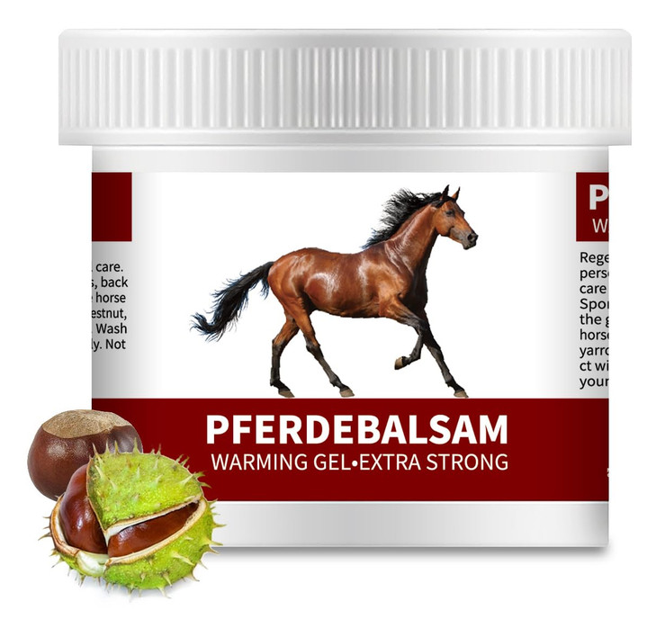 Pferdebalsam Horse Balm Gel, Extra Strength Warming Massage Gel 8.8 Ounce, with Horse Chestnut & Safflower Extract, Joint & Muscle Support
