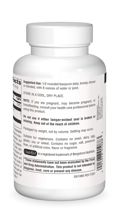 Source Naturals MSM (Methylsulfonylmethane) with Vitamin C - Powder, 8 Ounce