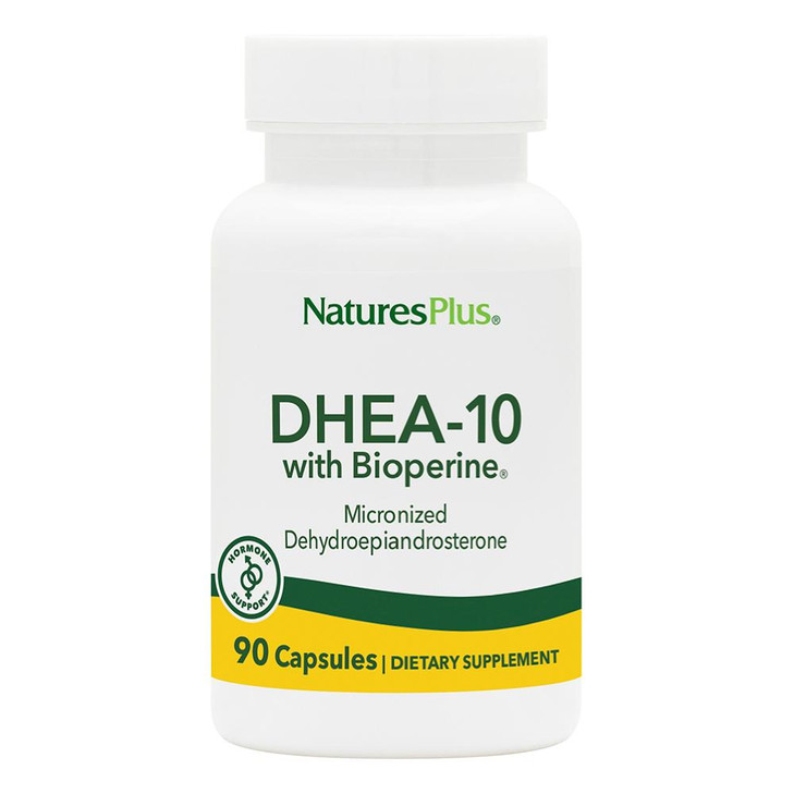 NaturesPlus DHEA-10 - Supports Energy, Immune Health & Healthy Aging - 90 Capsules - Vegan, Gluten Free - 90 Servings