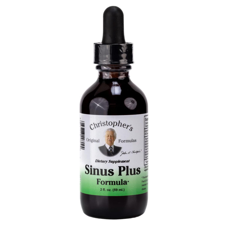 Christopher's Original Formulas Sinus Plus, 2 oz Liquid - Natural Herbal Formula for Sinus Support