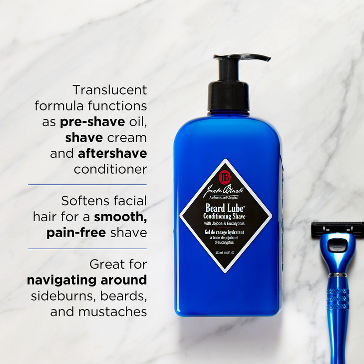 Jack Black Beard Lube Conditioning Shave - Mens Gifts, Beard Conditioner for Men, Beard Softener for Men, Mens Beard Care, Mens Beard Conditioner, Ch