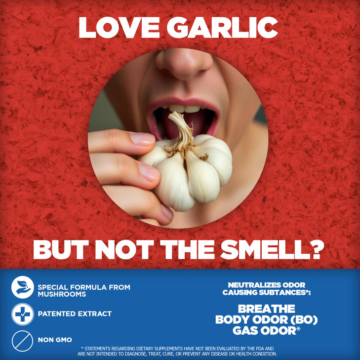 Yerba Prima Odor Cleanse - 50 Capsules, Breath and Body Capsules, Freshens Breath, Neutralizes Body Odor, Natural Plant Extract - Patented & Research