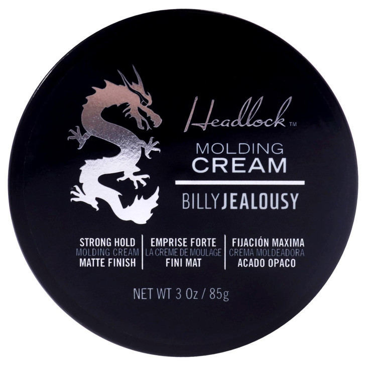 Billy Jealousy Headlock Hair Molding Cream, Hair Styling Cream for Men with Strong All-Day Hold, Natural Matte Finish Styling Agent for All Lengths,