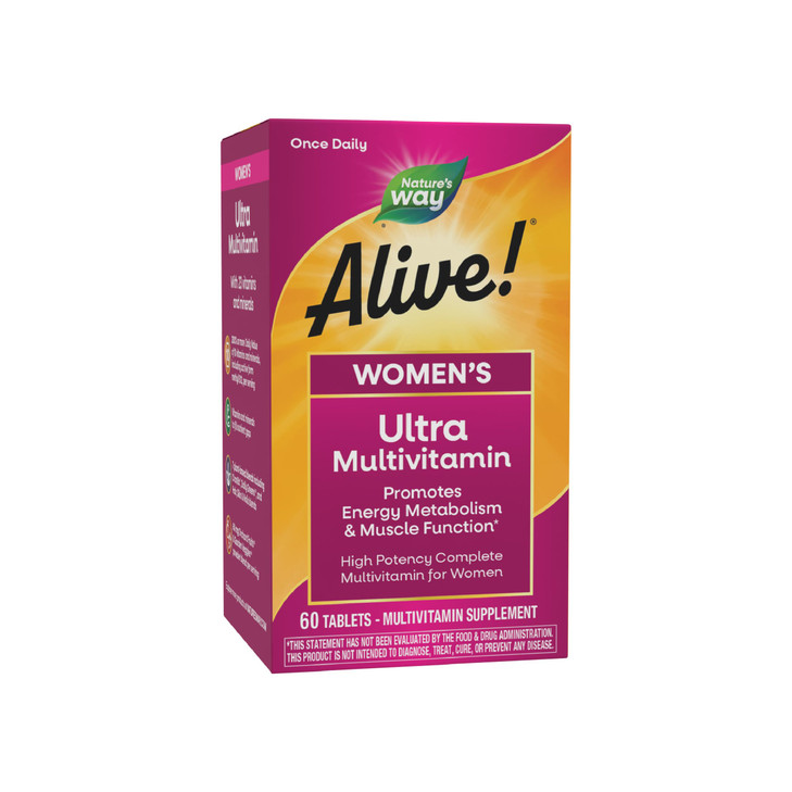 Nature's Way Alive! Women's Daily Ultra Multivitamin, High Potency Formula, Promotes Energy Metabolism and Muscle Function*, Women's Vitamins, Methyl