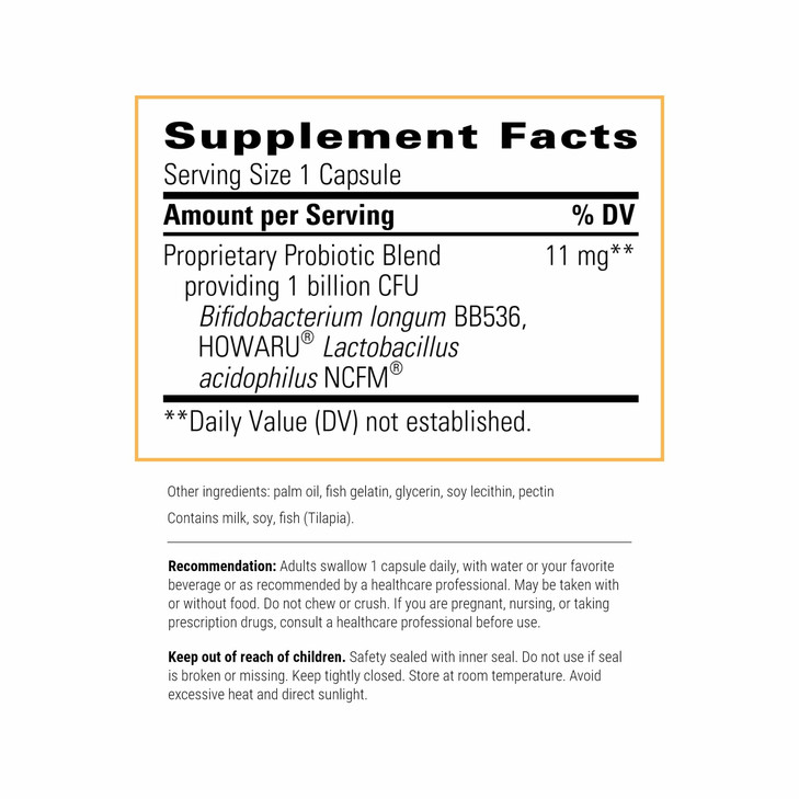 Integrative Therapeutics Probiotic Pearls - Daily Digestive Supplement for Gut Health Support* - Probiotic Capsules for Immune Health Support* - Soy-