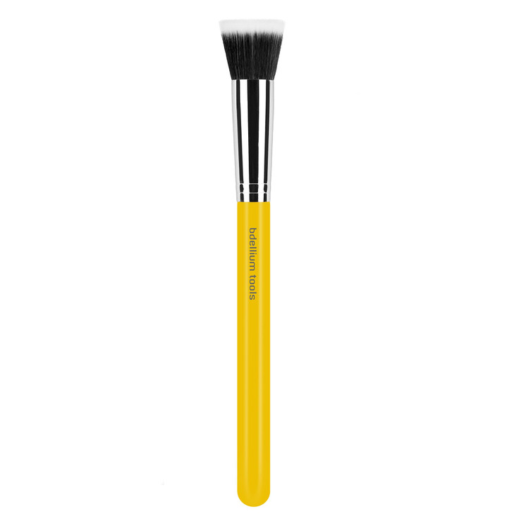 Bdellium Tools Professional Makeup Brush - Studio Series 953 Duo Fiber Foundation - With Soft Synthetic Fibers, For Precise Application of Foundation
