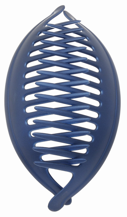 France Luxe Belle Larger Interlocking Comb, Matte Navy, Set of 2 - An Excellent Styling Solution For Long/Thick or Curly Hair