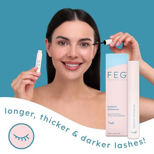 FEG Eyelash Rapid Eye Lash Growth Serum | For Lash and Brow | Creates Longer & Darker Eyelashes | Eyelash Enhancing Serum to Help Lengthen, Thicken a