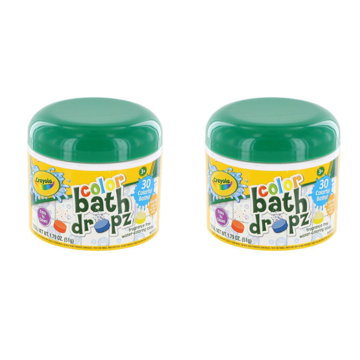 Play Visions Crayola Bath Dropz 2.68 oz,45 tablets (Pack of 2)