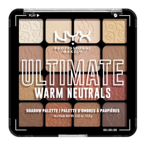 NYX PROFESSIONAL MAKEUP Ultimate Shadow Palette, Eyeshadow Palette - Warm Neutrals