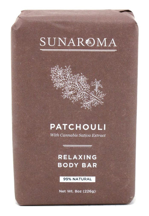 Sunaroma Soap Bar Patchouli 8 Ounce (236ml) (2 Pack)
