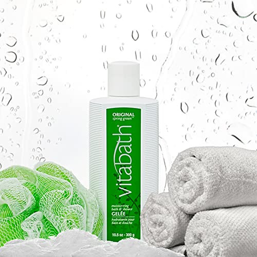 Vitabath Original Spring Green Moisturizing Bath & Shower Gel Wash Intoxicating Botanical Skin Rejuvenation, Hydrating Dry Skincare, Body Cleanser &