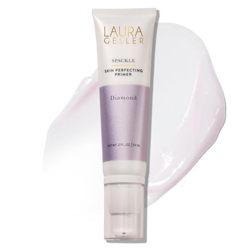 LAURA GELLER NEW YORK Spackle Primer - Champagne Glow - Super-Size 2 Fl Oz - Hyaluronic Acid Makeup Primer for Mature Skin