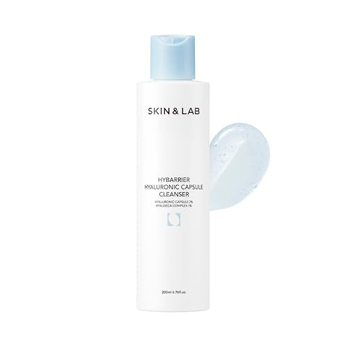 [SKIN&LAB] Hybarrier Hyaluronic Capsule Cleanser| Daily Gel Cleanser Infused with Hyaluronic Capsule and Hyaldeca Complex | For All Skin Types | 6.76
