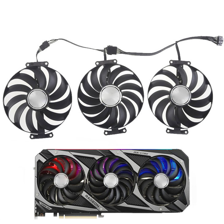 95mm T129215SU CF1010U12S DC12V Graphics Card Fan for ASUS ROG Strix RTX 3060 3070 3080 Ti 3090 Gaming RX 6700