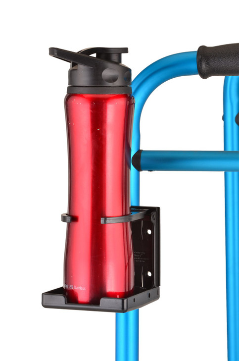 NOVA Adjustable Cup Holder for Walkers, Rollators & Wheelchairs  Folding Drink Holder Fits 3/4, 7/8 & 1 Tubes, Holds 2.253.75 Cups, Durable, E