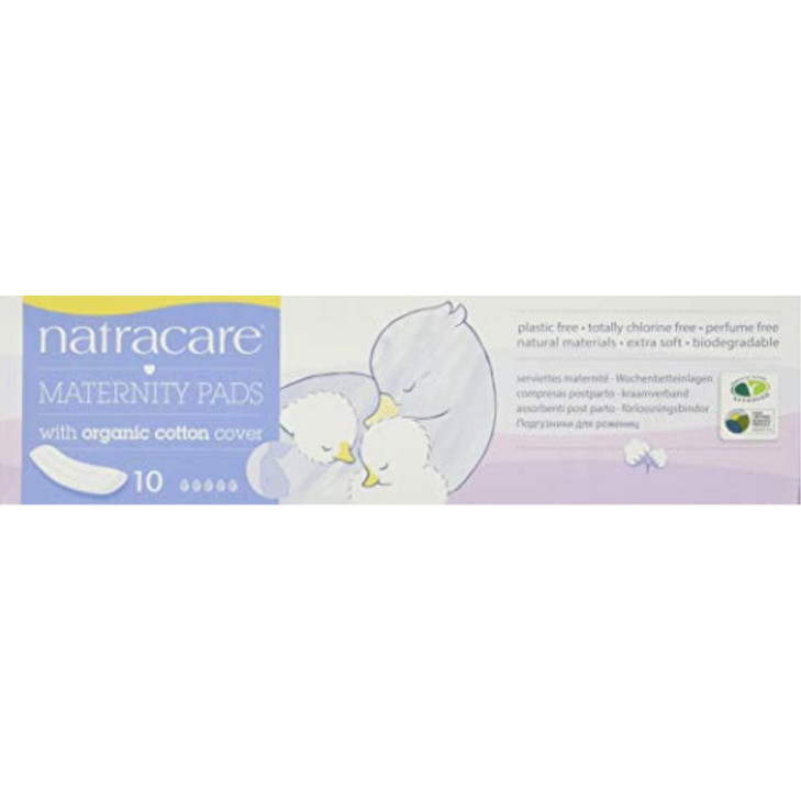 Natracare Maternity Pads 2 Boxes, 10 pads in each box (20 Pads Total)