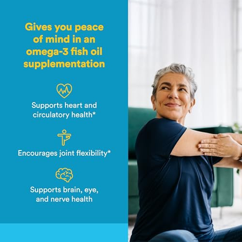 Natural Factors RxOmega-3 - Dietary Supplement for Brain & Heart Health Support - Eye Health Supplement with EPA & DHA - Natural Supplement with Omeg