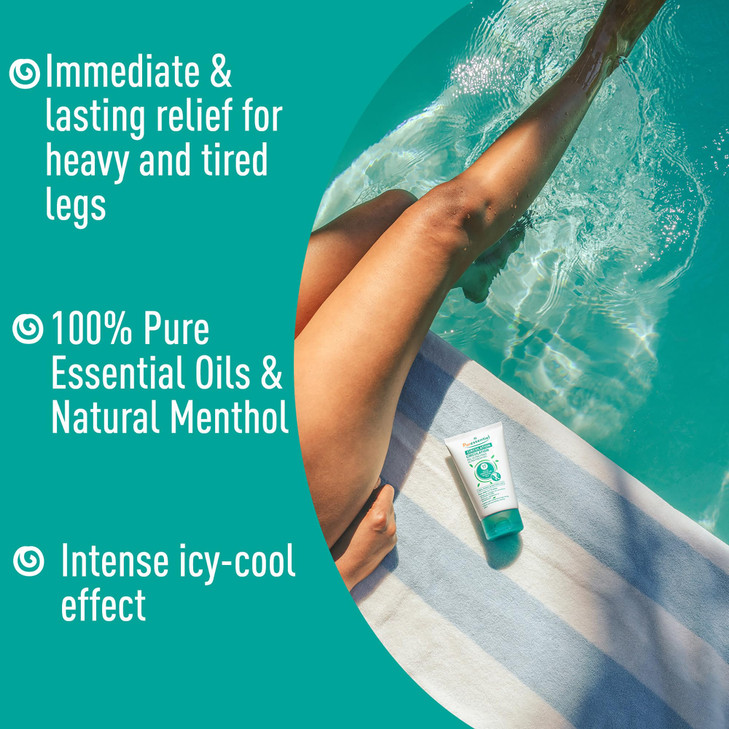 Puressentiel Soothing Gel for Tired Feet, Ankles, Legs - Aromatherapy Lotion with 17 Essential Oils for Body and Skin - Instant, Lasting Relief and C