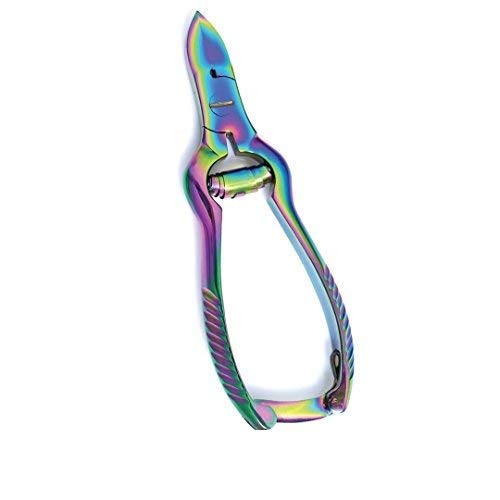 ProMax Multi Titanium Toenail Nipper/Clippers-Thick ToeNail Nipper-Ingrown ToeNail Nippers-Concave Jaw-Lap Join Barrel Spring Sharp Blades Made of Hi