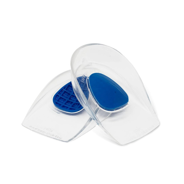 Tuli's Dual Density Gel Heel Cups for Heel Spurs, Severs Disease, and Heel Pain Relief, 1 Pair, Regular