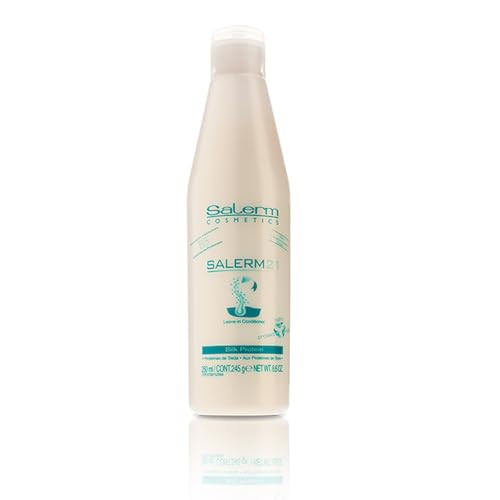 SALERM - Instant Hair Conditioner 21 Silk Protein - 250 ml - Leave-In or Rinse-Out Conditioner - with Silk Proteins - Heat Protector and Hydrating