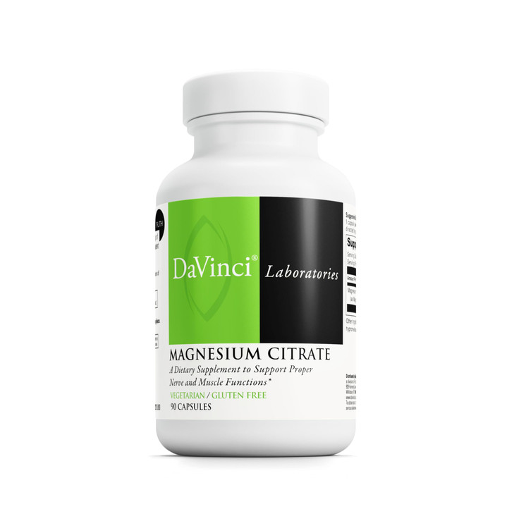 DaVinci Labs Magnesium Citrate - Dietary Supplement to Support Muscle Health, Healthy Nerves and Mineral Absorption* - with 140 mg Magnesium per Serv