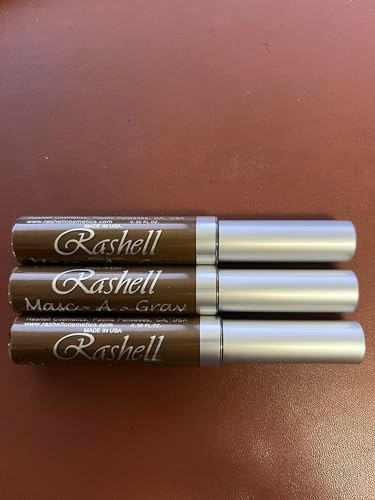 (3 Pack) RASHELL Masc-A-Gray Hair Color Mascara - Brown by Rashell