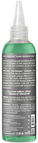 Design Essentials Peppermint & Aloe Soothing Scalp Tonic, No-Rinse Scalp Refresher for Braids, Locs, Wigs & Weaves, 4 oz (Pack of 1)