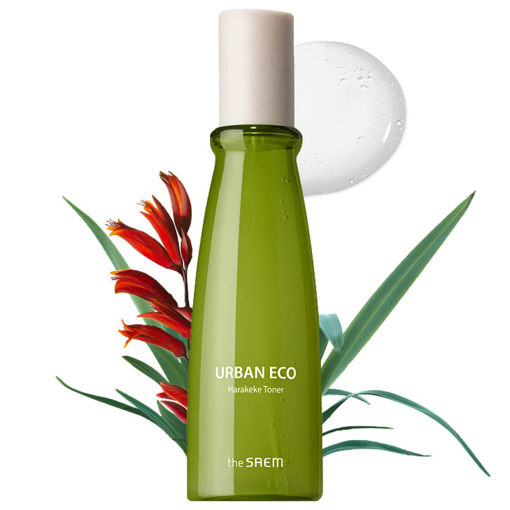THESAEM Urban Eco Harakeke Toner 5.07 fl.oz.  Vegan Skincare with Harakeke Extract and Hyaluronic Acid - Firming and Moisturizing Toner with Gel Typ