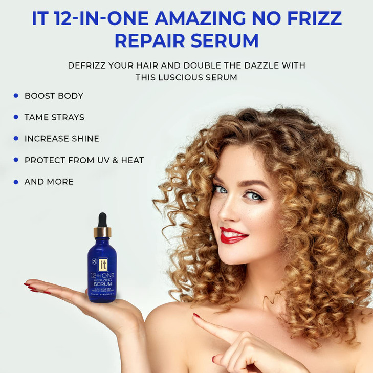 Freeze It 12-in-ONE Amazing No Frizz Hair Serum for Women | 200% More Shine | Hydrating & Smoothing Hair | Non-Greasy & Lightweight | Great for All H