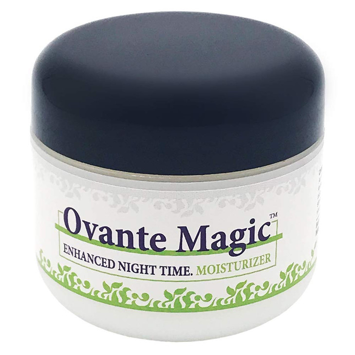 Ovante Magic Moisturizing Night Cream with Peptides, Tea Tree Oil, Vitamins - 2.0 oz