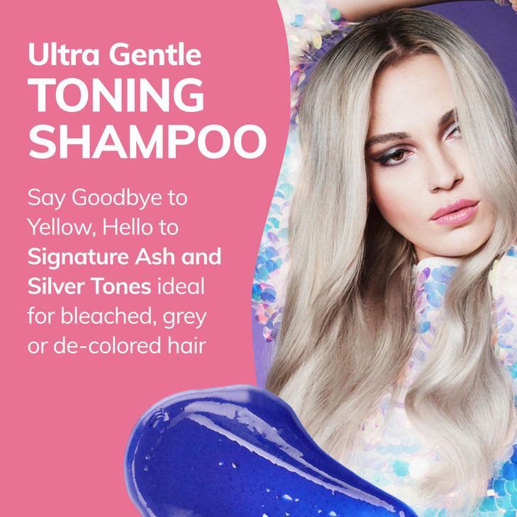 Fanola No Yellow Purple Shampoo - Purple Color Depositing Shampoo for Blondes, Bleached & Grey Hair - Formulated with Violet Pigment to Remove Brassy