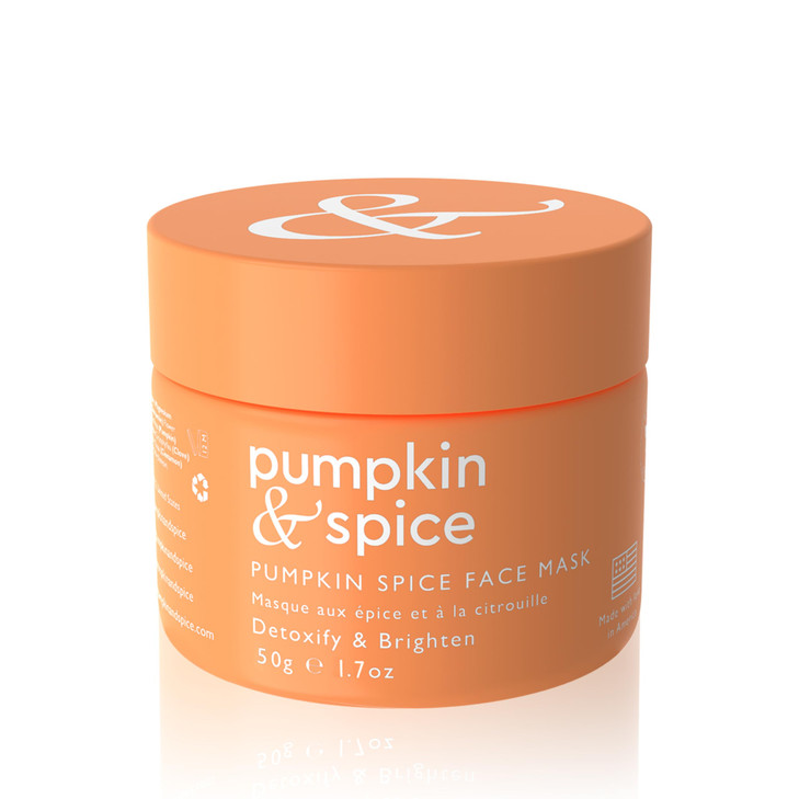 Pumpkin Spice Clay Enzyme Facial Mask | Removes Pimples, Minimizes Pores, Blackheads, Wrinkles, Breakouts | Hydrates, Tightens, Brightens | Organic P