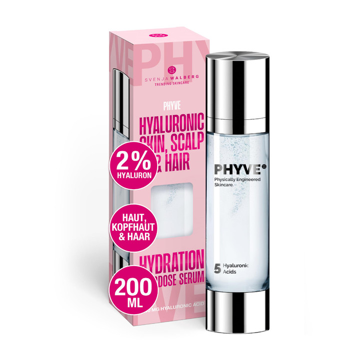 Hyaluronic Acid Serum  2% Pure, Highly Dosed, Vegan, Moisturizer for Face  Ultra Glowing Skin, Deep Moisture & Skin Revitalization  Made in German