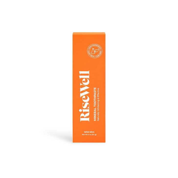 RiseWell Natural Hydroxyapatite Toothpaste - Fluoride-Free, SLS-Free, Whitening, Remineralizing, Sensitive Teeth - Dentist Recommended - Wild Mint, 4