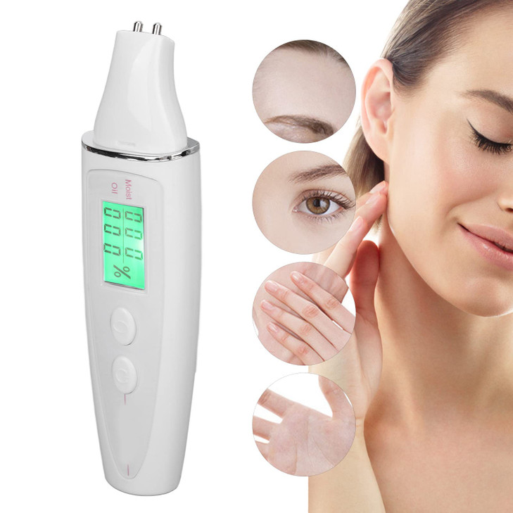 Digital Skin Detector Pen Skin Skin Tester Analyzer Water Oil Tester Analysis Machine with LCD Display Skin Care Portable Digital Skin Detector Pen f