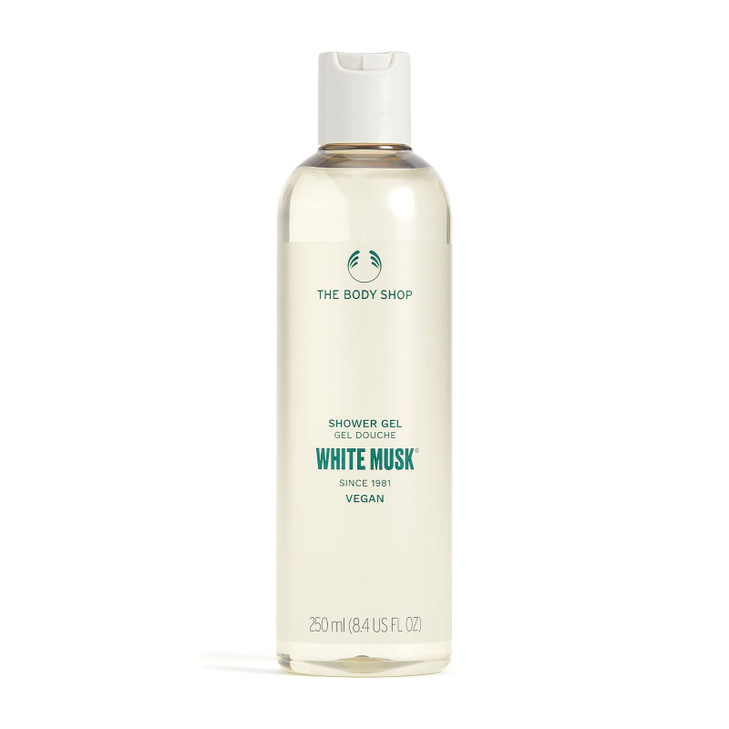 The Body Shop White Musk Shower Gel  Fresh, Floral Cleanse from Head-to-Toe  Vegan  8.4 Fl Oz