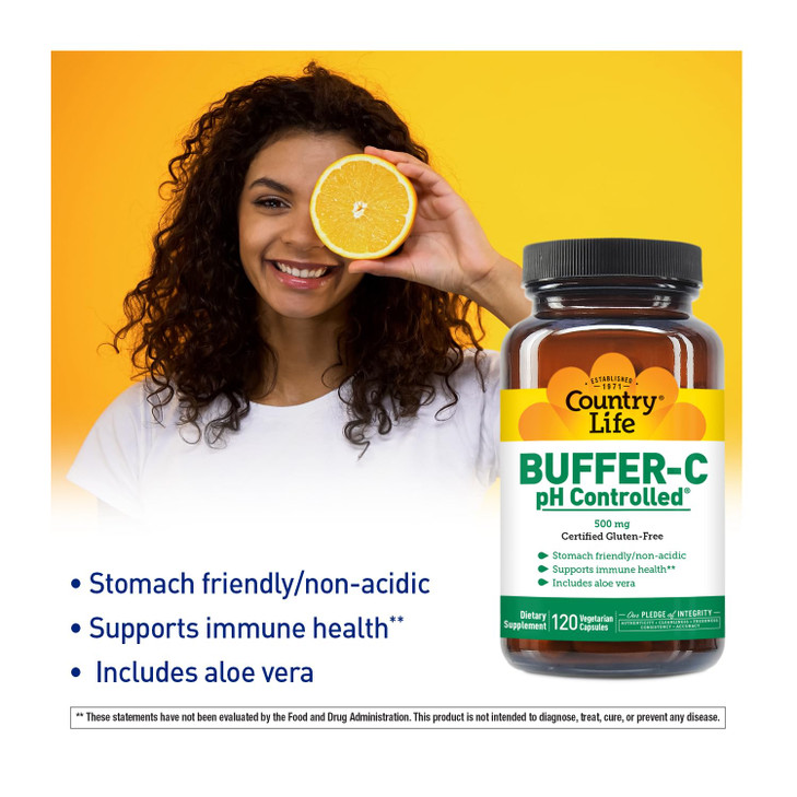 Country Life Buffer-C 500 mg (veg Caps), 120-Count