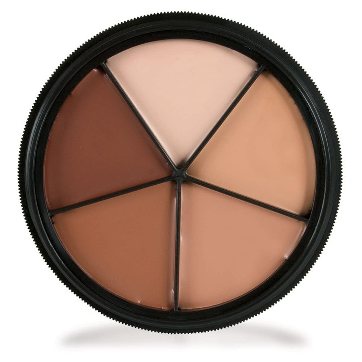 Mehron Makeup Tattoo Cover ProColoRing | 5 Color Wheel Pro Color Ring| Made in the USA | Tattoo Cover Up Makeup | Concealer