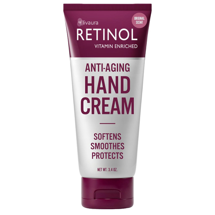 Retinol Anti-Aging Hand Cream  The Original Retinol Brand For Younger Looking Hands Rich, Velvety Conditions & Protects Skin, Nails & Cuticles  Vi