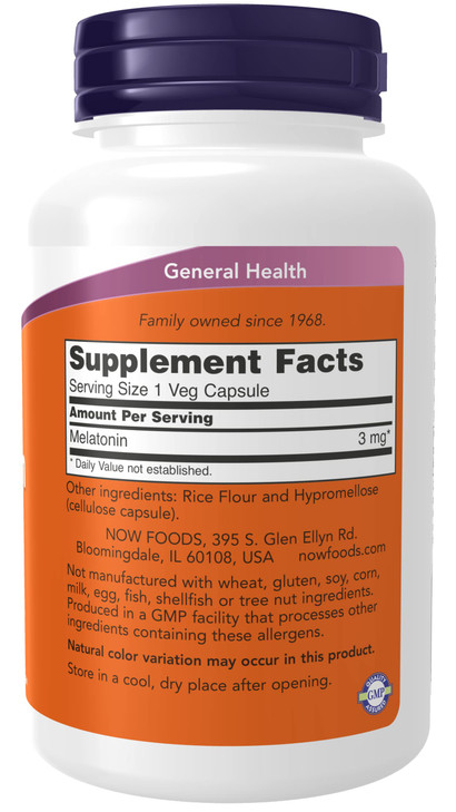 Melatonin 3 mg 180 Capsules (Pack of 2)