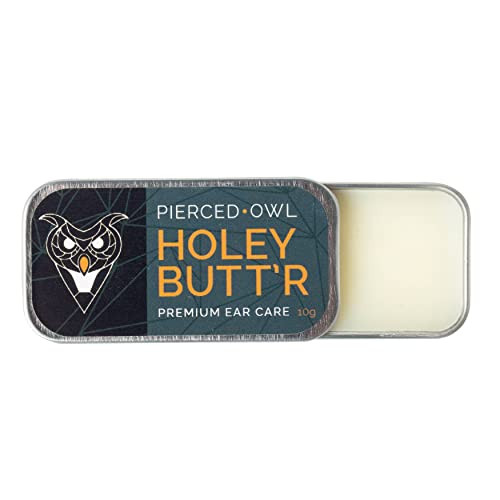 Pierced Owl Holey Butt'r Premium Stretched Ear Lobe Cream, Vegan, 10g / .35 ounce