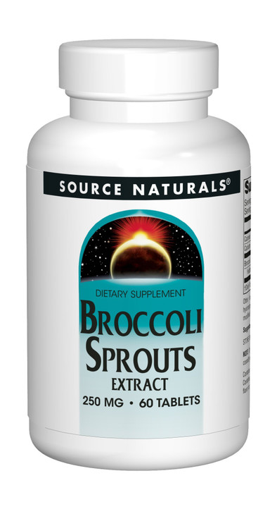Source Naturals Broccoli Sprout Extract 250mg Powerful Superfood Supplement, Source Of Sulforaphane, Fiber & Calcium - 60 Tablets