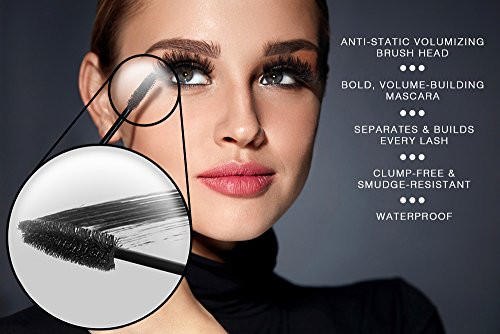 KC Republic Oil?Free Mascara for Lash Extensions  Safe for False Lashes, Water-Resistant, Clump-Free, Sensitive Eyes & Contact Lens Friendly (Black,
