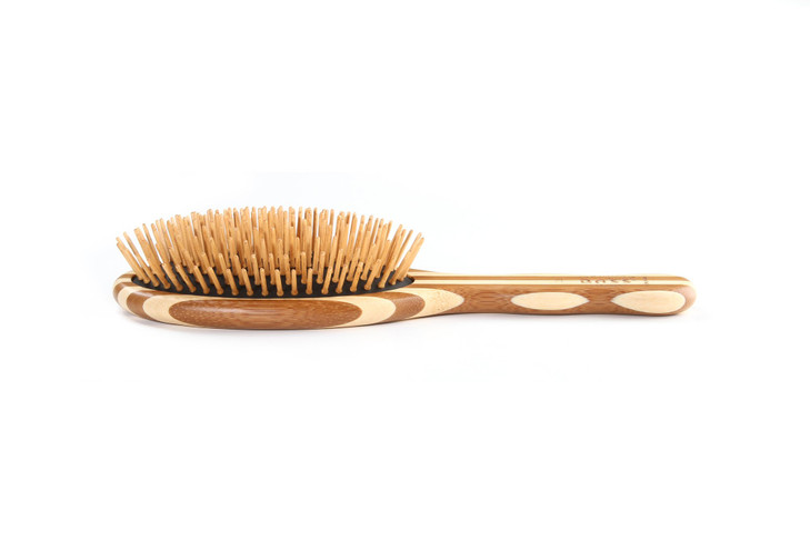 Bass Brushes | The Green Brush | Bamboo Pin + Bamboo Handle Hair Brush