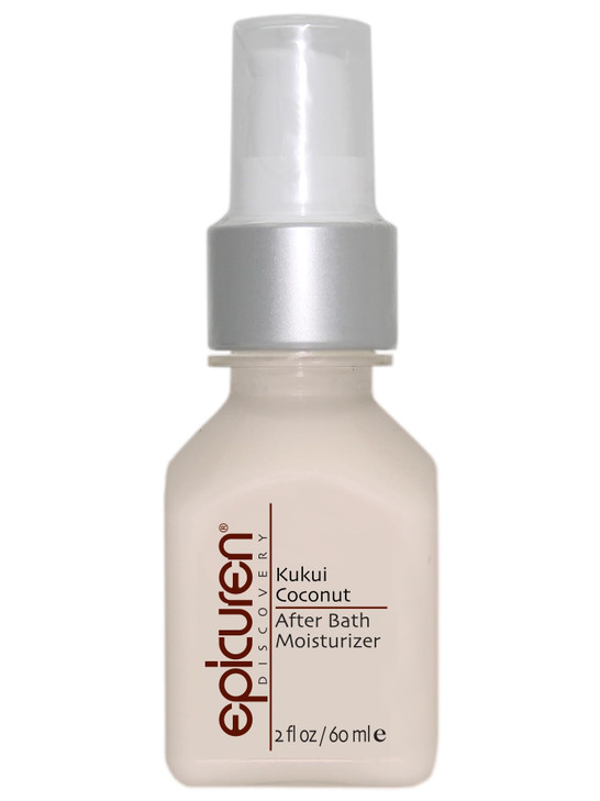 epicuren DISCOVERY After Bath Body Moisturizer, Kukui Coconut, 2 oz.