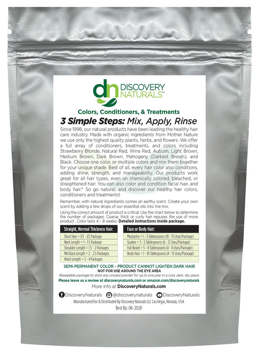 Blonde Henna Hair Color For All Kit | 100% All Natural Hair Dye & Beard Dye Powder (Sunshine Light Blonde) Organic, Herbal & Vegan Chemical & Cruelty