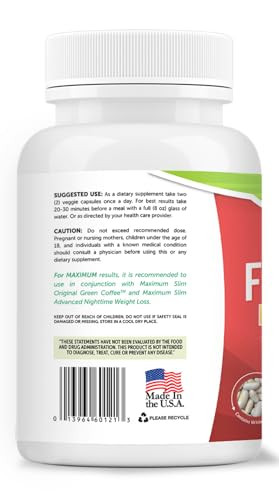 Maximum Slim Fat & Carb Blocker Pure Kidney Bean Extract for Weight Loss and Appetite Suppressant,