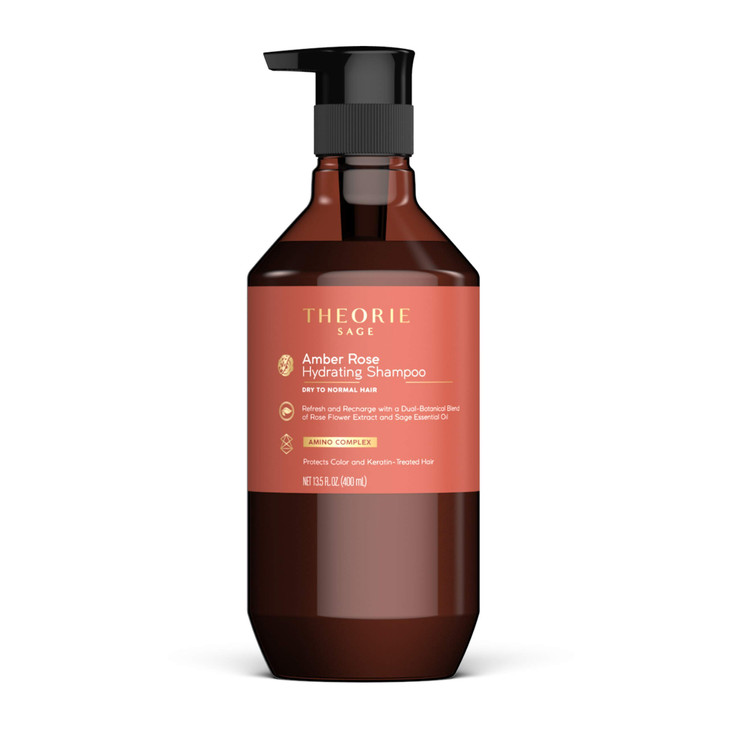 Theorie Amber Rose Hydrating Shampoo- Refresh & Hydrate, Irresistible Scent of Rose, Jasmine & Amber, Suited for All Hair Types-Color & Keratin Treat